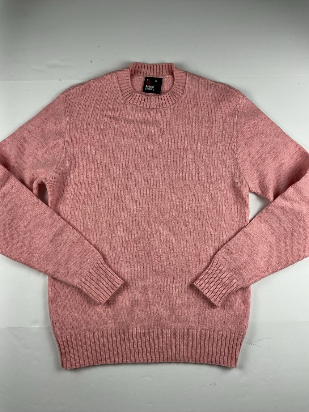Men's Crewneck Sweater in Dusty Pink by Robert Barakett